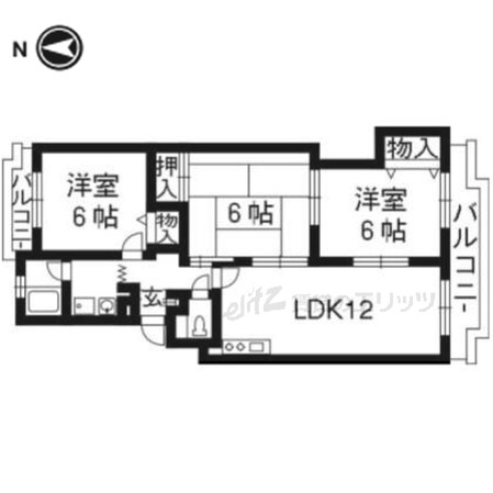 シャロームDの物件間取画像